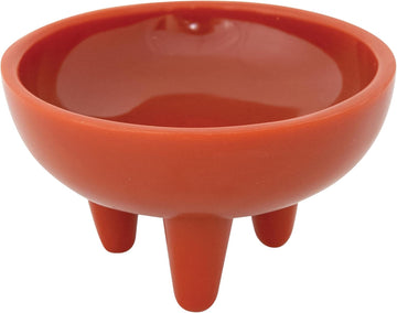 Round Resin Footed Bowl, Red