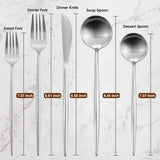 40-Piece Stainless Steel Flatware Set - 8-Piece Service, Satin Finished & Dishwasher Safe