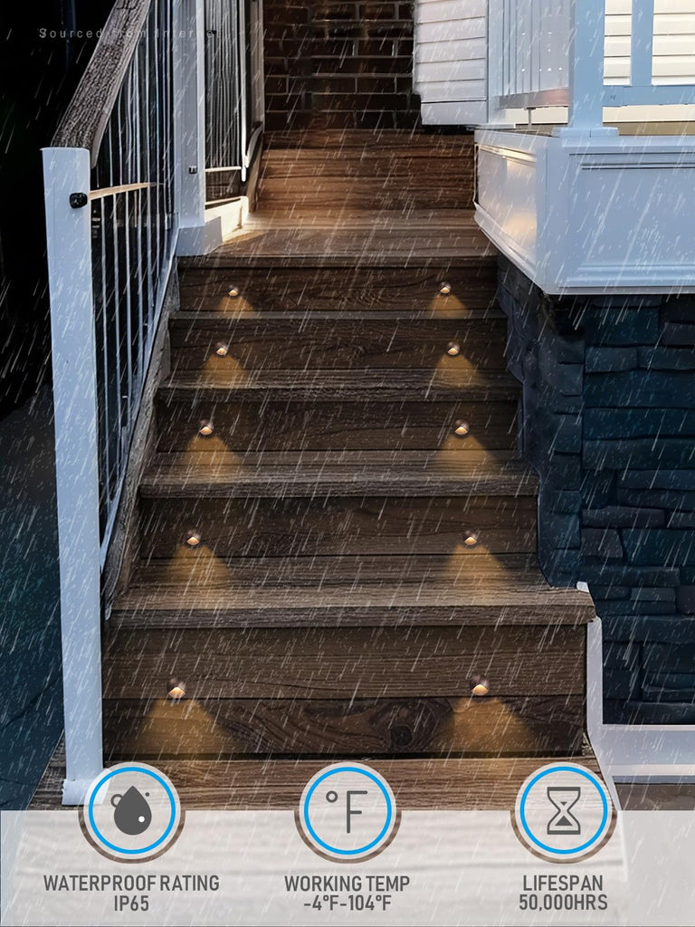 Recessed Low Voltage LED Deck Light Anti-Glare