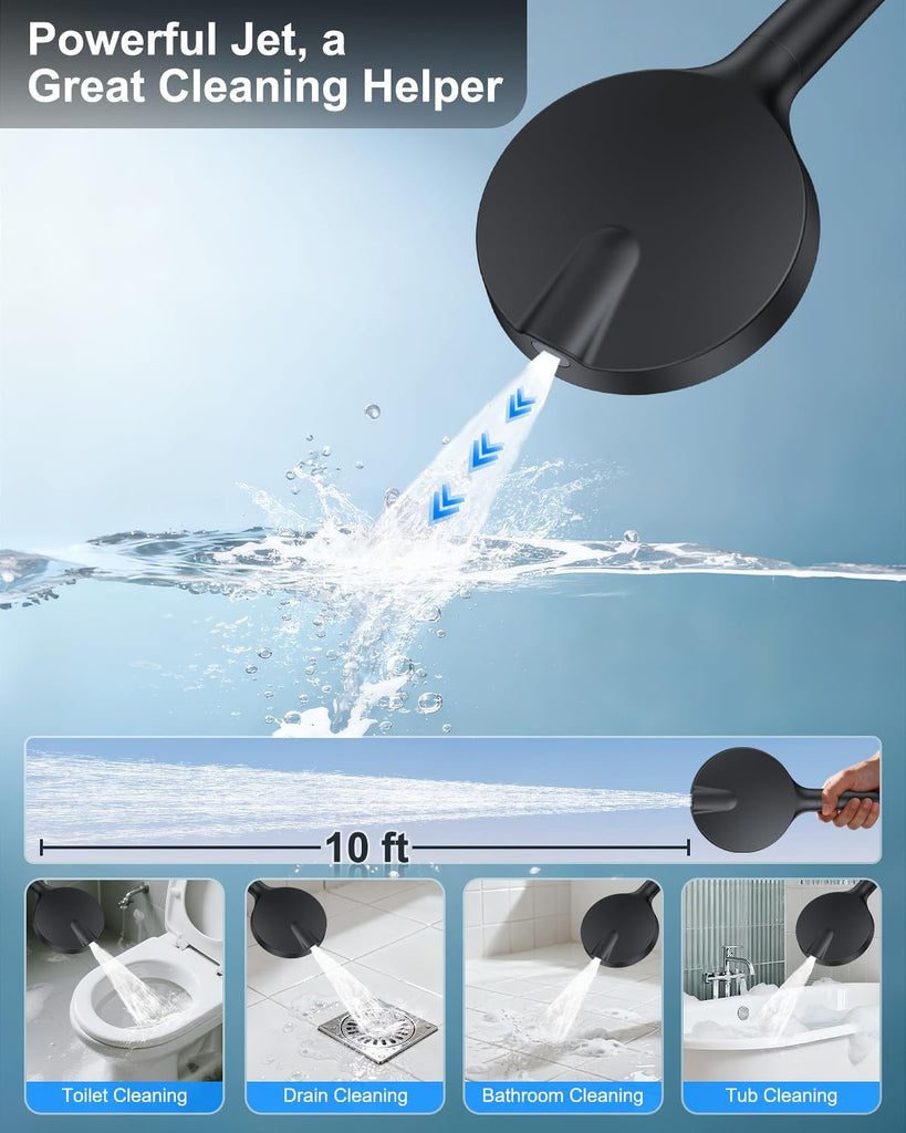 Matte Black 11-Inch Rainfall Shower System