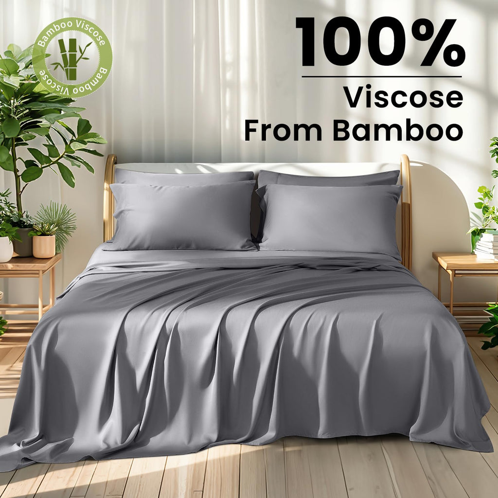 100% Viscose Derived from Bamboo_Sheets, Extra Deep Pocket