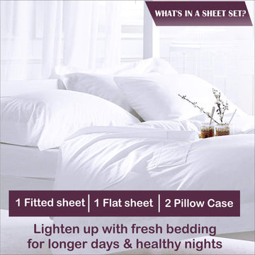 4 PC Sheet Set 100% Egyptian Cotton 800 TC Luxurious Feel Italian Finish Long Staple Bedsheet with 18 Inches Deep