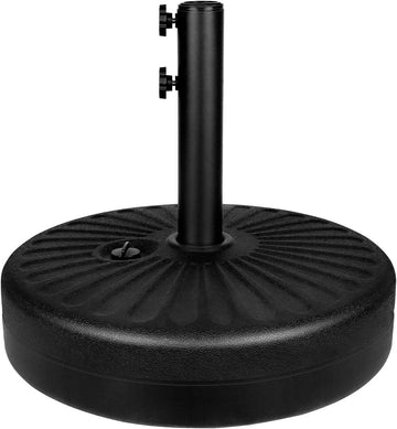 20" Round Heavy Duty Patio Umbrella Base Stand with Steel Umbrella Holder