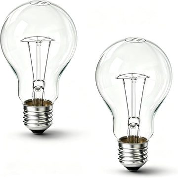 150 Watt Incandescent Light Bulbs, A21 150 WATT Incandescent Bulb Shatter Resistant Rough Service Light Bulb 150W (2