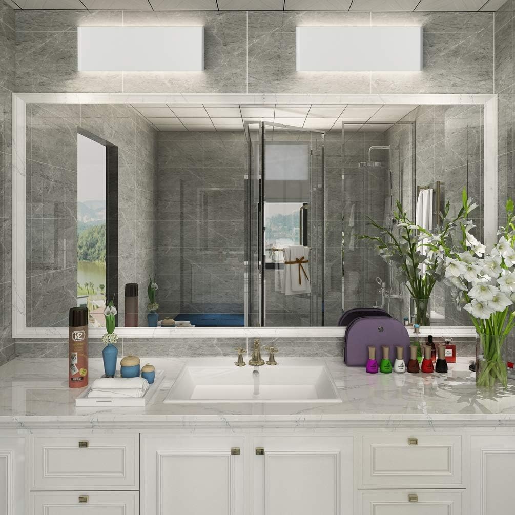 15.75in Matte White Modern Vanity Light Up and Down LED Vanity Light Wall Lighting Fixtures (Neutral White 4000K)