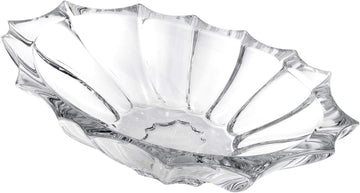Bohemian Crystal PLANTICA 14.6-Inch Jardiniera Crystal Oval Bowl, Bohemian Fruit and Candy Bowl, Traditional