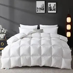 Organic 75% Down Fiber Comforter Full, White