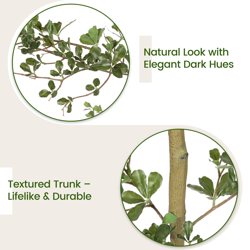 Faux Black Olive Tree 6ft with Planter - Artificial Shady Lady Tree
