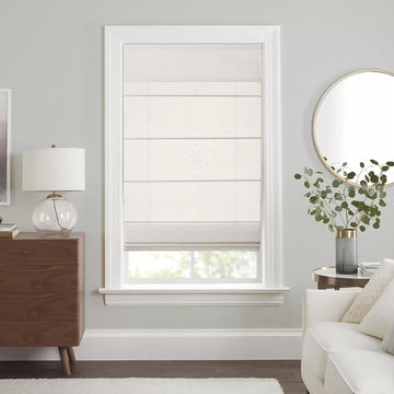 Cordless Roman Shades for Windows, Off-White