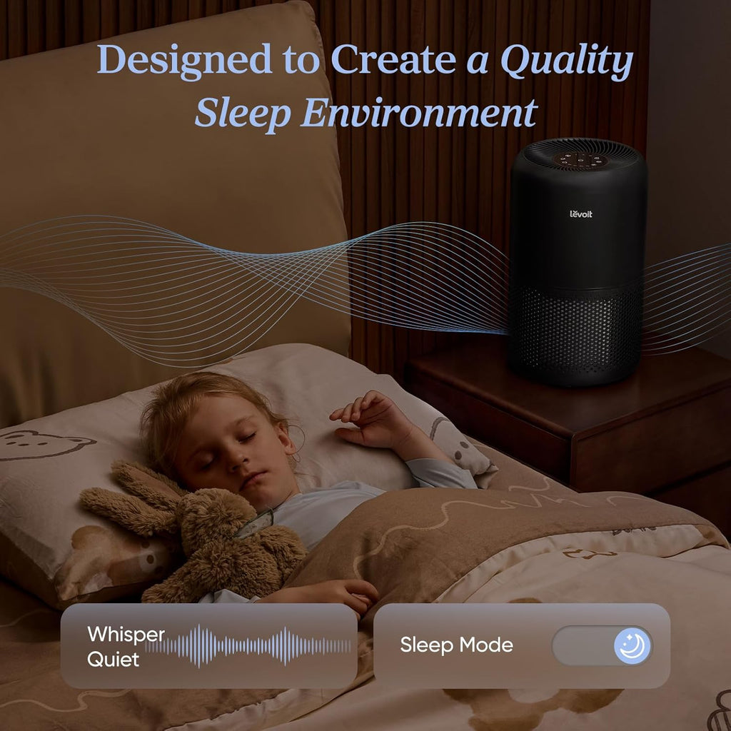 Air Purifier for Home Allergies Pet Hair in Bedroom, Covers Up to 1073 ft² by 56W High Torque Motor,
