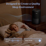 Air Purifier for Home Allergies Pet Hair in Bedroom, Covers Up to 1073 ft² by 56W High Torque Motor,