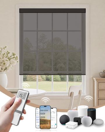 Motorized Blinds with Remote - Motorized Sunscreen Solar Shades