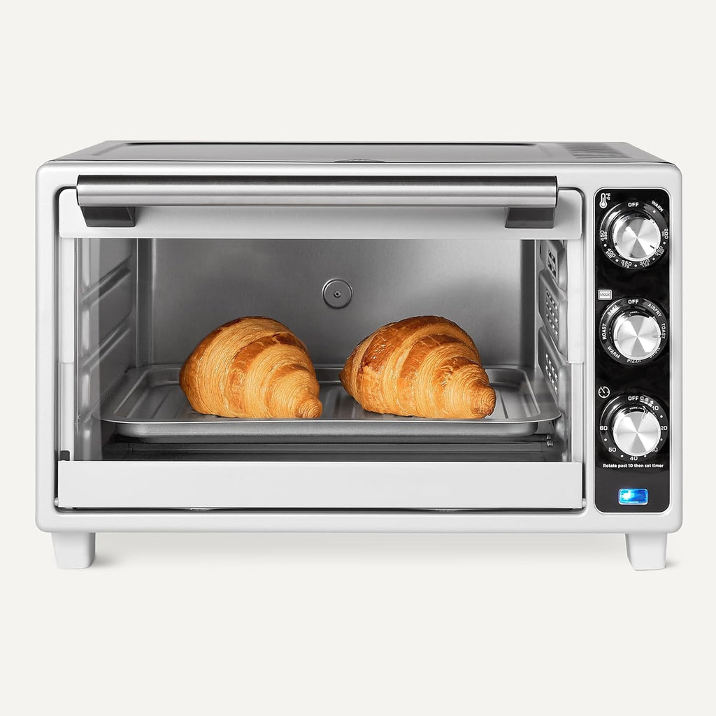 6-Slice 23-QT Toaster Oven with Built-In Air Fryer, 7-In-1 Cooking Options, 60-Min Timer & Adjustable Temperature