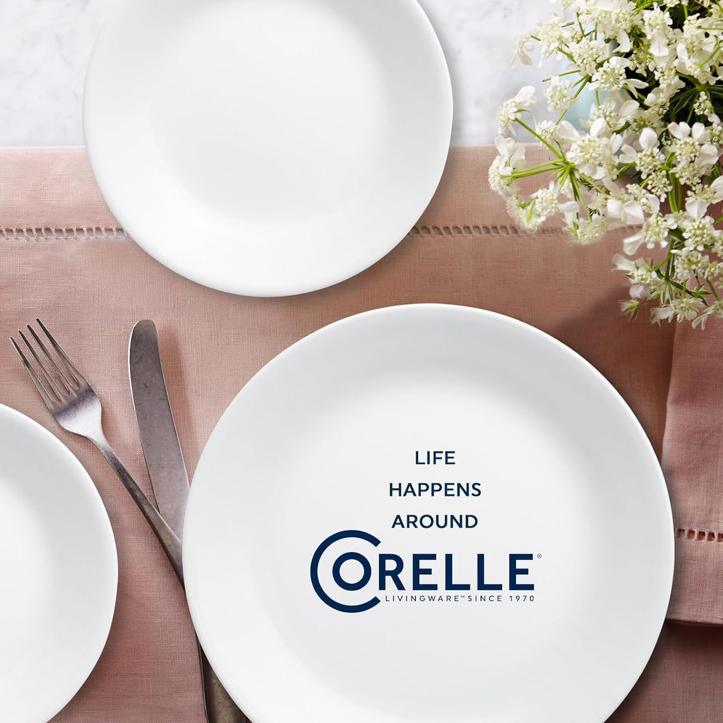 Vitrelle 18-Piece Service for 6 Dinnerware Set Triple Layer Glass and Chip Resistant