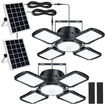 Solar Shed Light Outdoor Indoor, Solar Powered Motion Sensor Pendant Light Daytime Available, Solar Indoor