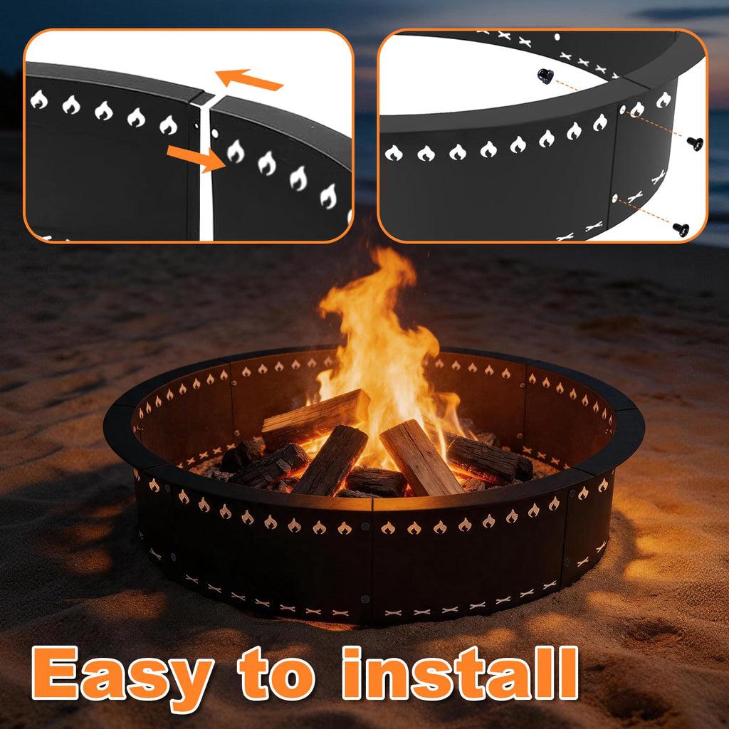 Smokeless Fire Pit Ring Insert 48 Inch