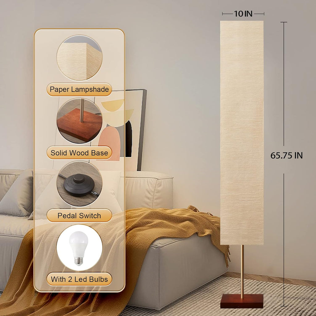 Floor Lamp, Color Temperature Adjustable Column Tall Lamp