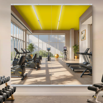 80x40 Gym Mirrors, 2-Pack, Frameless, Wall Mounted