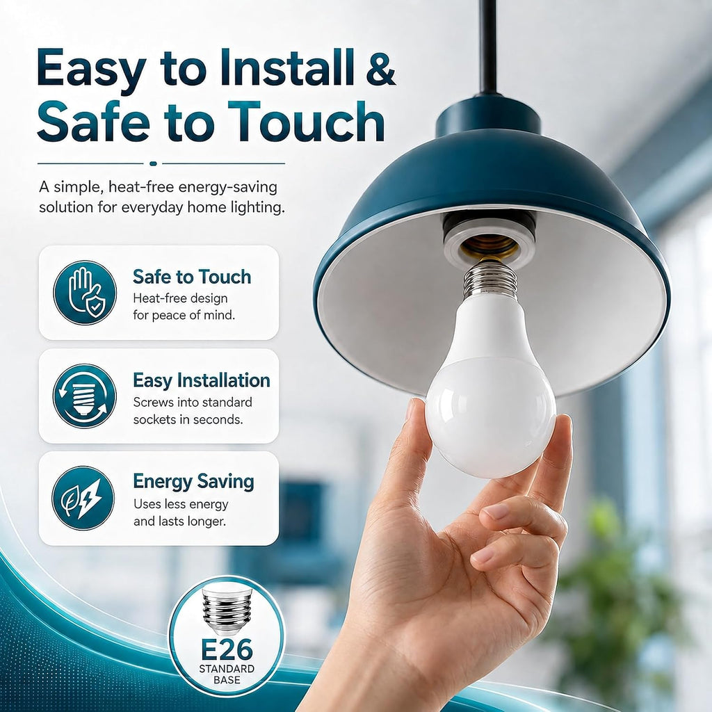 14W A19 LED Light Bulbs 100-125 Watt Equivalent, 12 Packs 1600LM Bright 5000K Daylight White LED Bulbs, E26 Medium