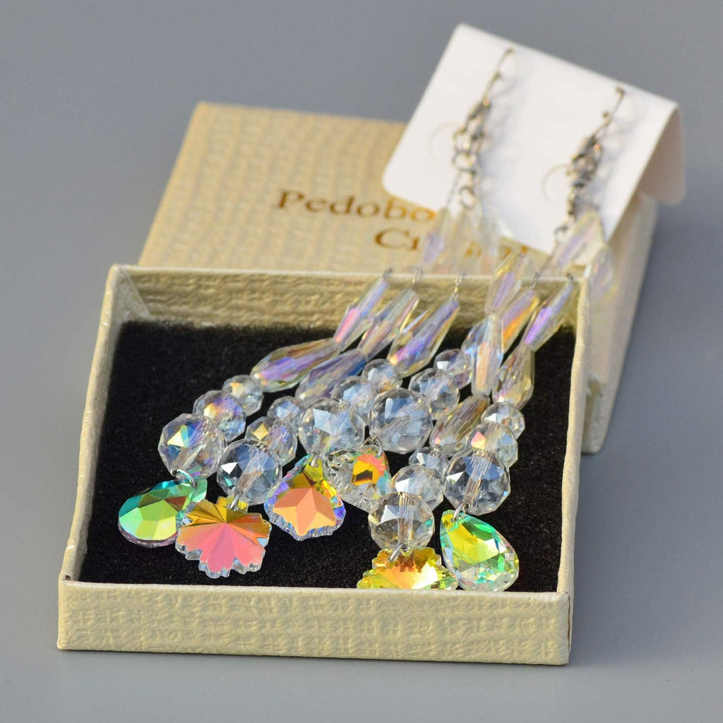 Chandelier Crystal Ornaments Hanging Crystal Pendant Beads Garland for Christmas,Wedding,Home Decoration -6Pcs