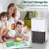 30 Pint Dehumidifier - for Basement with Activated Carbon Filter,Ultra Quiet, Humidity Sensor, Auto Shut Off
