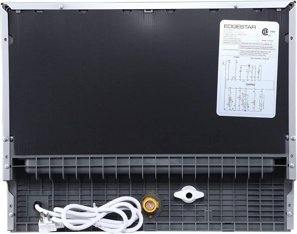 DWP62WH 6 Place Setting Portable Countertop Dishwasher - White