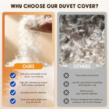 Luxury Winter Queen Down Comforter - 75% White Goose Down & 25% Feather Fill, RDS & Oeko-TEX Certifi