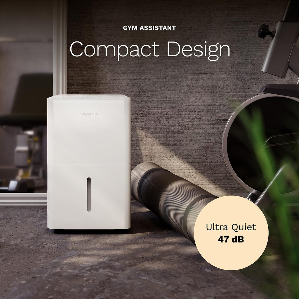 Dehumidifier 3,500 Sq Ft Wi-Fi (25 Pint MAX 64 Pint at 95°F, 90% RH) for Advanced Humidity & Moisture Control, Quiet