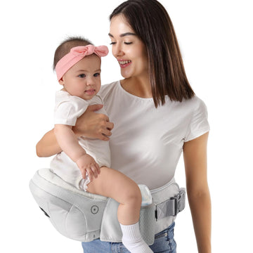 Baby Hip Carrier,Baby Carrier with Adjustable Waistband & Breathable Mesh, Ergonomic Carrier with Non-Slip Hip Seat