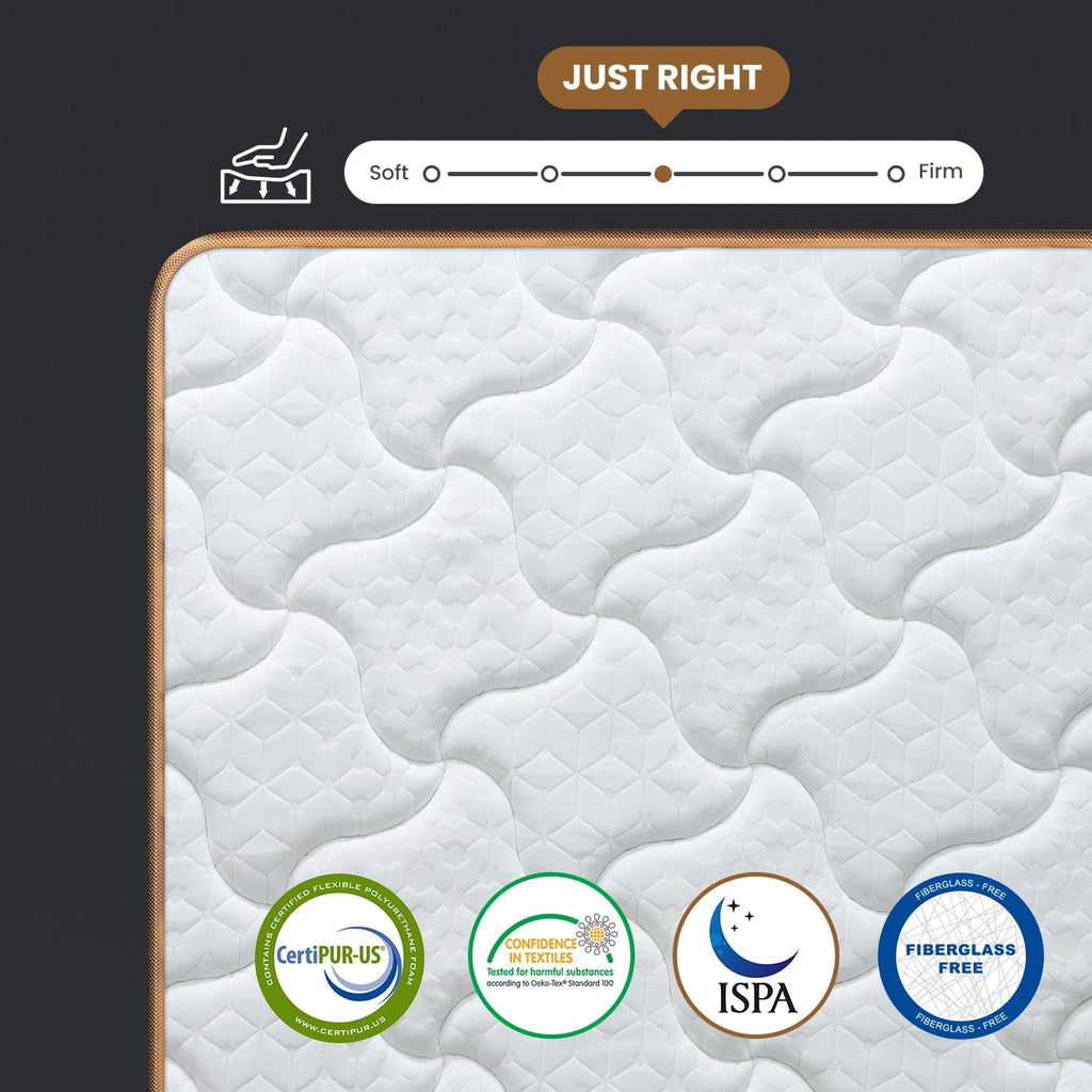 King Mattress 14 Inch, Luxury Hotel Cooling Hybrid Bed Mattress in a Box