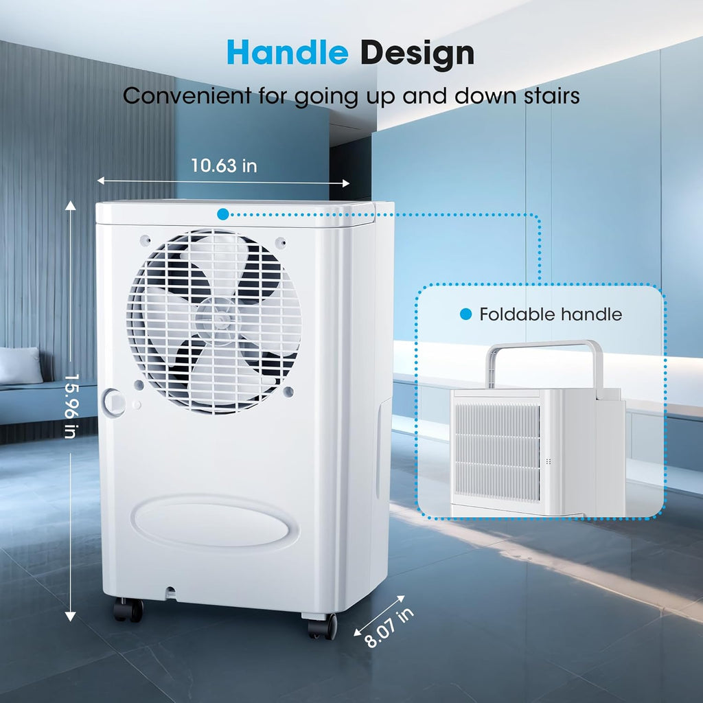 2500 Sq.Ft Dehumidifiers with Drain Hose for Home