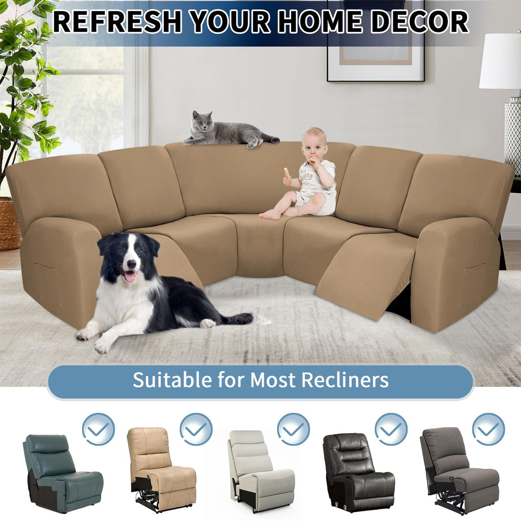 Stretch Additional Seat Cover for Reclining Recliner Couch Covers