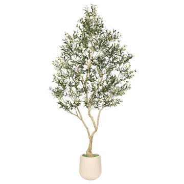 9FT Olive Trees Artificial Indoor with Large Exquisite Planter