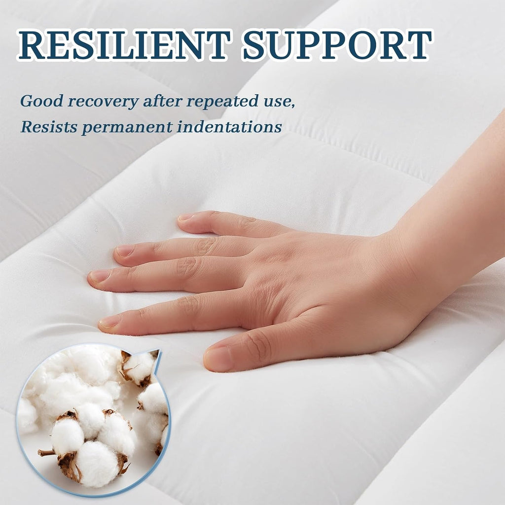 Cotton Top Mattress Topper Full, with Memory Foam Layer