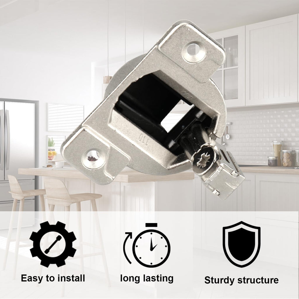Replacement for 110 Degree Screw-in Compact 33 Hinge, 8-Pack, Cabinet Door Hinges to Replace Original Cabinet