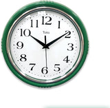 Lily's Home Retro Wall Clock, 9.5 Inch Vintage Design, Silent Non-Ticking Quartz Movement, Battery Operated