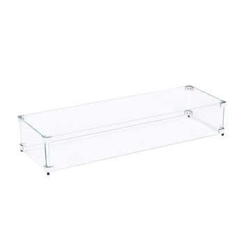 35" x 11" x 6" Wind Guard, fits Celestial 30" x 6" Fire Pit Burner Pan