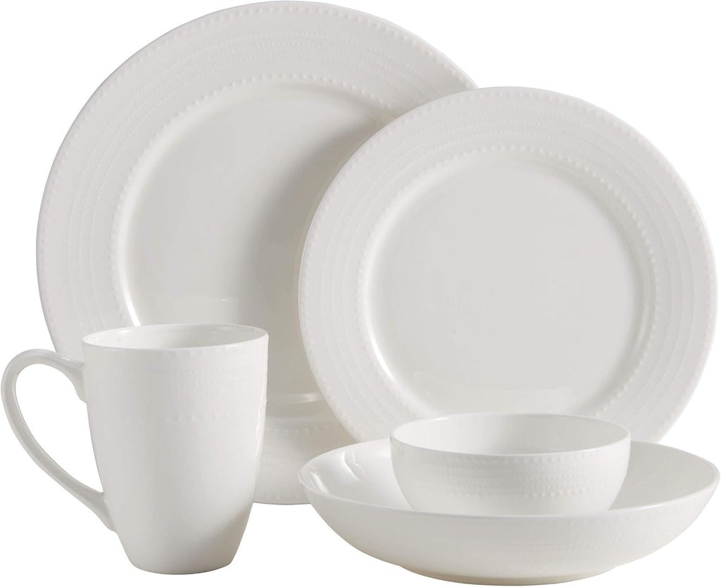Annabelle Bone China 40-Piece Dinnerware Set, Service for 8