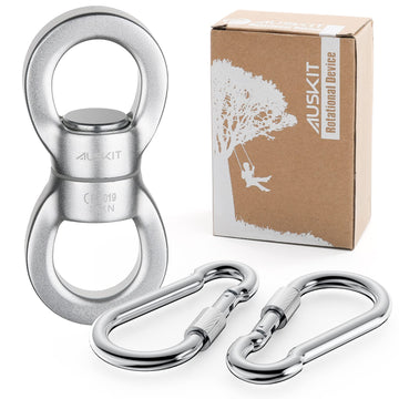Silver Swing Swivel, 35 KN Safest Rotational Device Hanging Accessory