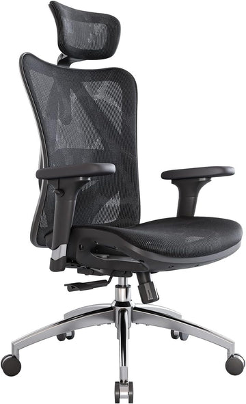 M57 Ergonomic Mesh, High Back Home Desk Chair with 3D Armrests, Lumbar Support and Adjustable Headrest, Comfortable