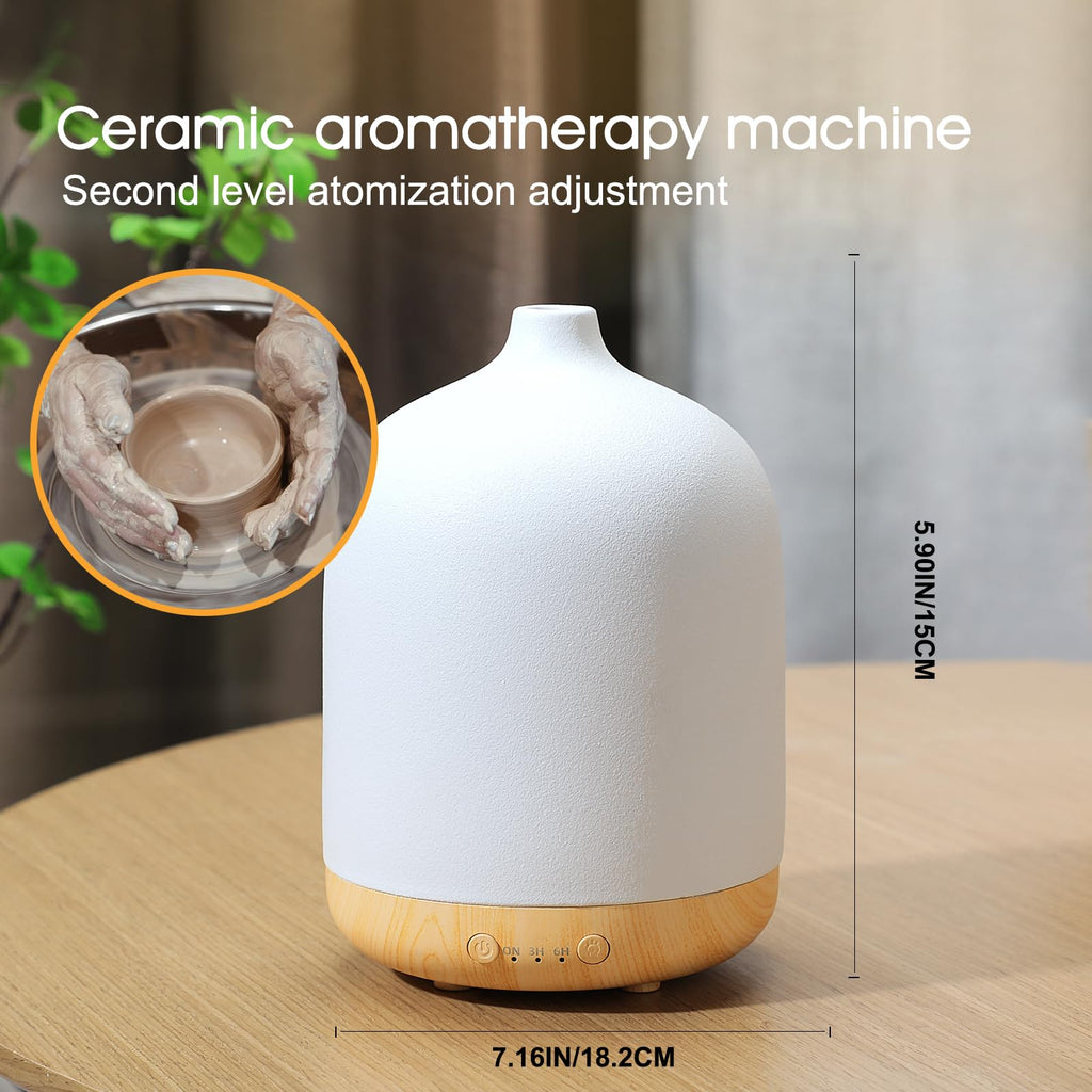 250ml Ceramic Essential Oil Diffusers, Aromatherapy Diffuser