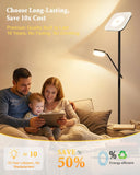 Floor Lamp, Upgraded 36W 3000LM Torchiere Super Bright LED Floor Lamp