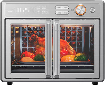 Flexify Pro French Door Air Fryer Toaster Oven, Premium Cooking Experience with Precision Heat, Easy-Clean Enamel