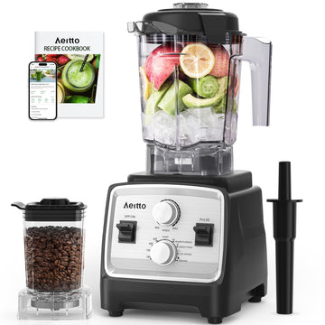 Blenders with 1800W Motor, 68Oz. Large Capacity, 2-in-1 Blender & Grinder Combo, BPA-Free Countertop Professional