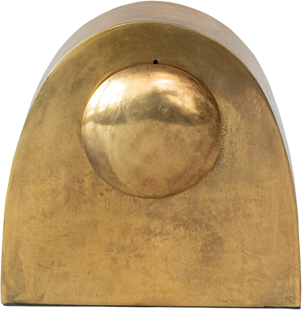 Creative Co-Op Metal Mantel Clock for Display, Antique Gold