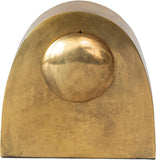 Creative Co-Op Metal Mantel Clock for Display, Antique Gold