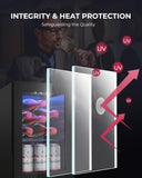 6 Bottles and 6 Cans Compact Beverage Refrigerator, Freestanding Mini Fridge wit