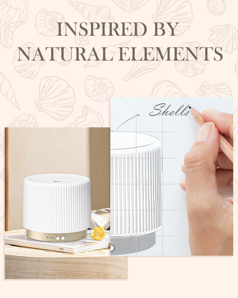 Essential Oil Diffuser - 280ml Ceramic Diffuser for Large Room & Commercial Use, 2.4MHz Aromatherapy Diffuser with