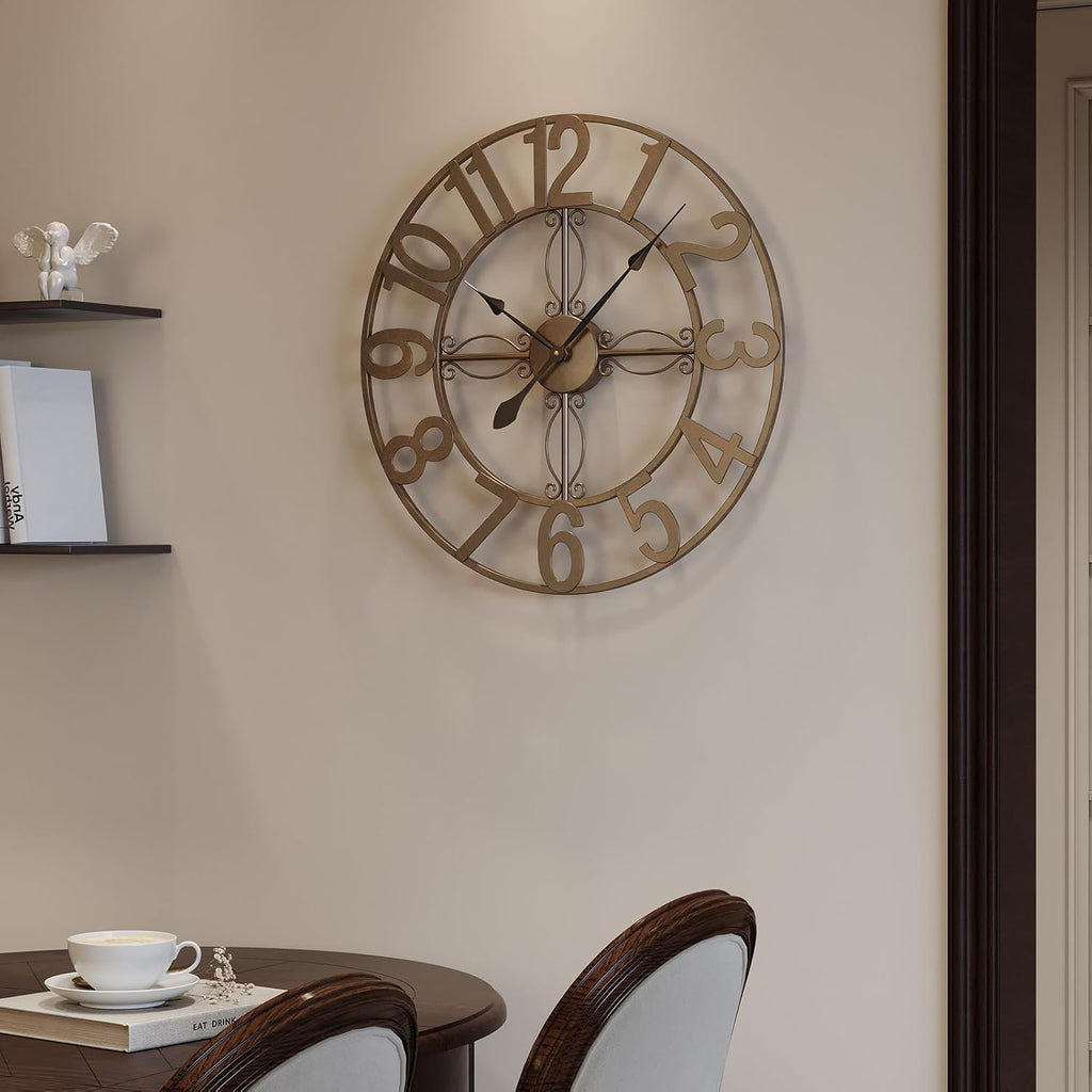 24 inch Wall Clock, Large Wall Clocks for Living Room