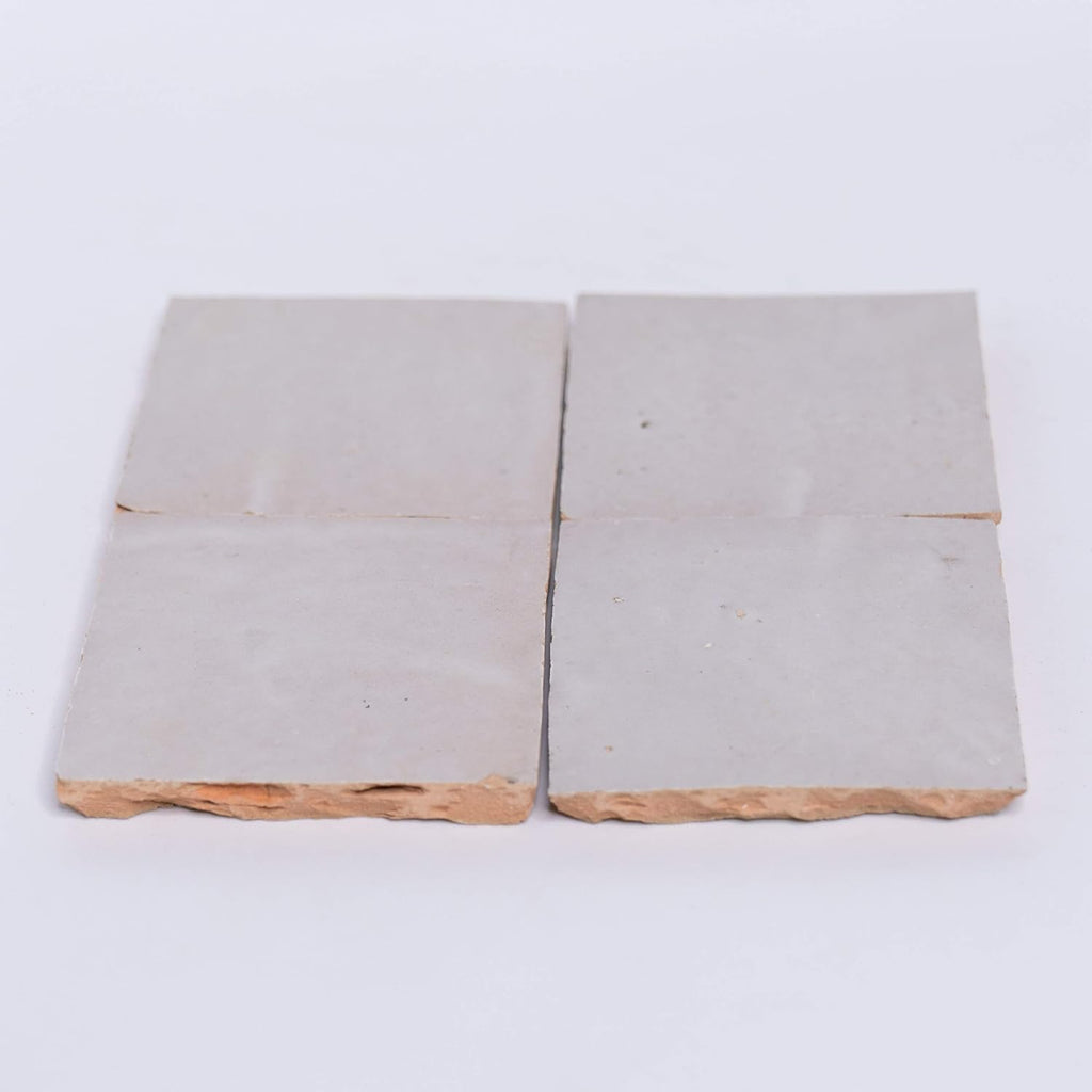 Handmade 4x4-in. Solid Color Off-White (MSC01-01) - Set of 48